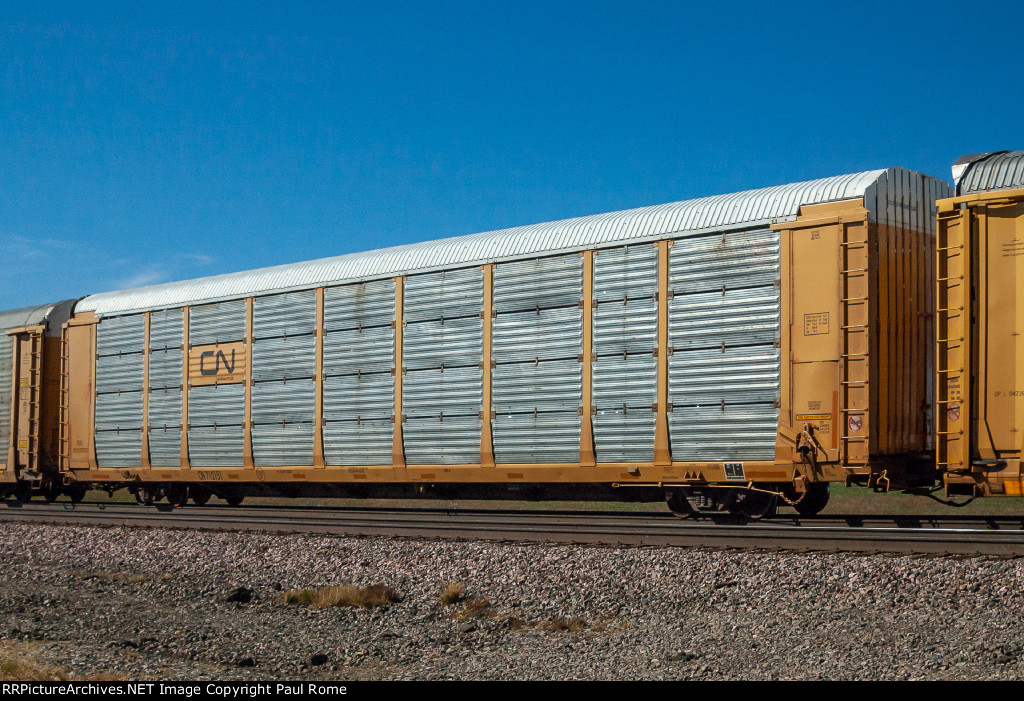 CN 712151, Bi-Level Auto rack on the BNSF Creston Sub